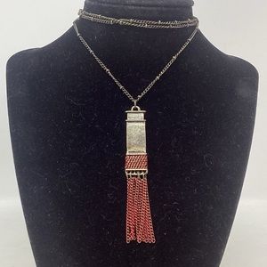Plunder Long Tassel Pendent Necklace